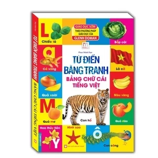 Sách - Từ điển bằng tranh - Bảng chữ cái tiếng việt (bìa cứng) Tặng Kèm Bookmark