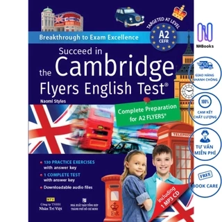 Sách - Succeed In The Cambridge Flyers English Test (Kèm 1 Đĩa MP3) - NHBOOK