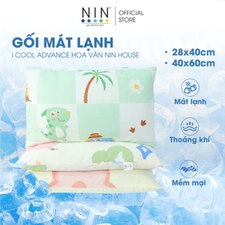 GỐI MÁT LẠNH RUỘT GỐI NẰM I COOL ADVANCE HOA VĂN NIN HOUSE 40x60cm