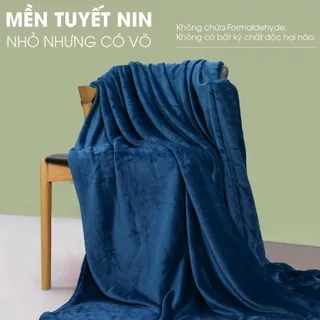 Mền tuyết NIN House - Dark Blue siêu mềm mịn nhiều kích cỡ