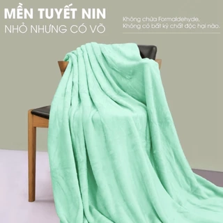 Mền tuyết NIN siêu mềm mịn 100% Microfiber - Mint (nhiều kích cỡ)