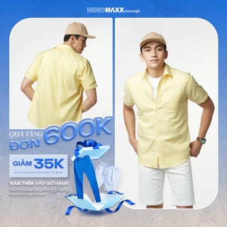 Ninomaxx Áo Sơ Mi Nam chất liệu cotton form Slim tay ngắn Fit 2105022