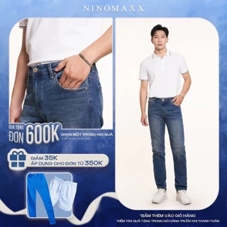 Quần jean Basic Nam ống đứng Ninomaxx 2407019