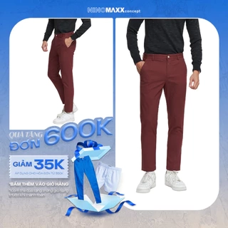 Quần Khaki Nam Quần Dài Cotton N&M Ninomaxx Đỏ Đô 1804083