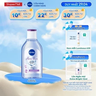 Nước Tẩy Trang NIVEA Acne Care Ngừa Mụn | Sạch Sâu (400 ml) - 80116