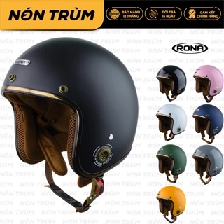 Mũ bảo hiểm 3/4 Rona R8 freesize 55-58cm phù hợp cho nam và nữ đi xe máy tại Nón Trùm