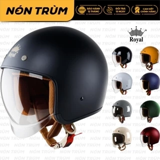 Mũ bảo hiểm 3/4 Royal M139 có kính âm chính hãng size M L XL đi xe máy phân phối tại Nón Trùm
