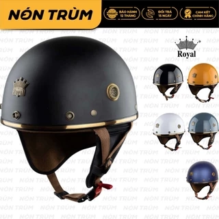 Mũ bảo hiểm nửa đầu Royal M379 chính hãng có đệm cổ dành cho nam nữ đi xe máy