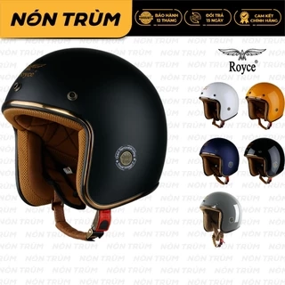 Mũ bảo hiểm xe máy 3/4 Royce XH15 nhỏ gọn phù hợp cho cả nam và nữ
