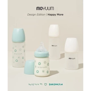 Bình Sữa Moyuum Thuỷ Tinh Tráng Silicone ( 150ml/240ml )