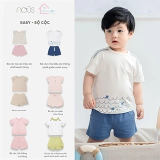 Bộ quần áo cộc tay Nous chui đầu / cài thẳng ( 6 tháng - 2 tuổi )
