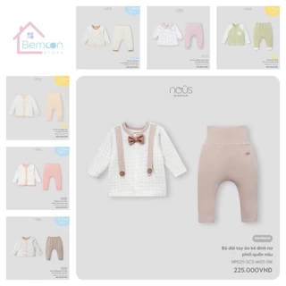 Bộ quần áo newborn cài thăng sơ sinh Nous (3-5,5kg)