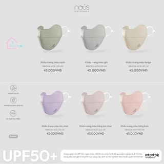 Khẩu trang an toàn cho bé, chất liệu cao cấp UPF50+ Nous