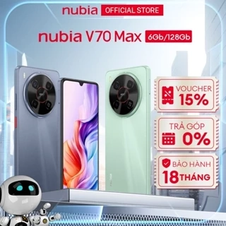 Điện thoại Nubia V70 Max 12(6+6)GB/128GB I Pin 6000mAh I 6.9"120Hz I Chống rơi vỡ*