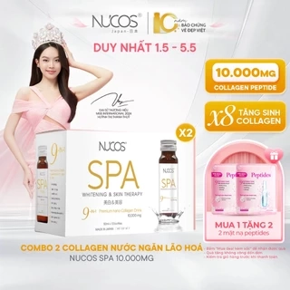 TPBVSK Nước Uống Collagen Nucos Spa 10000mg Hỗ Trợ Chống Lão Hóa Trắng Da [2h x10c x50ml]