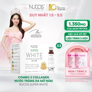 TPBVSK Nước Uống Collagen Nucos Spa 10000mg Hỗ Trợ Chống Lão Hóa Trắng Da [3h x10c x50ml]