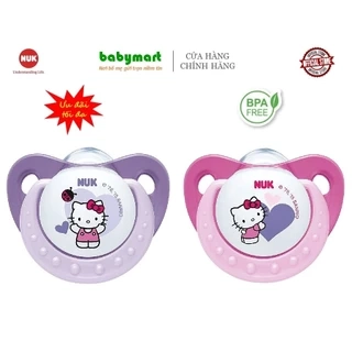 Bộ 2 ti giả NUK Silicone Hello Kitty 0-6m / 6-18m