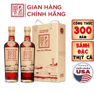 Mắm Tĩn Nhãn Đỏ Độ Đạm 40N Chai Thủy Tinh 500ml/chai Rin Nguyên Chất Truyền Thống Sạch