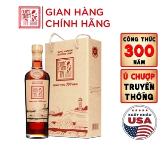 Nước mắm Tĩn nhãn đỏ độ đạm 40N chai thủy tinh 500ml rin nguyên chất truyền thống sạch