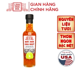 Nước mắm ớt tỏi chua ngọt cao cấp Làng Chài Xưa, nguyên liệu tươi, thơm ngon đặc biệt, pha sẵn từ chanh tỏi ớt vị đậm đà