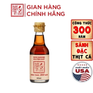 Nước Mắm Tĩn Nhãn Đỏ cá cơm than Mini 40N 60ml/chai Rin Nguyên Chất Truyền Thống