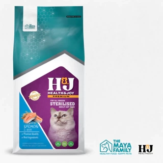 Hạt cho mèo triệt sản HJ PREMIUM SALMON, RICE STERILISED CAT - cá hồi, gà, bò bao 2kg