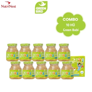 Combo 10 Hũ Nước Yến Cho Trẻ Em Green Bird Babi - GREEN BIRD - Hũ Đơn (72g)