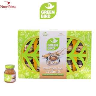 Hộp quà Nước Yến Sào Và Sâm Lát - GREEN BIRD - (8 hũ /72g)