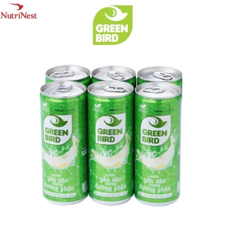 Lốc 6 lon Green Bird - Nước Yến Sào Chưng Đường Phèn - Lốc 6 lon * 240ml