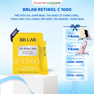 Bột BB LAB Retinol C 1000 - Trẻ Hóa Da, Tăng Collagen, Mờ Thâm, Giảm Mụn, Se Khít Lỗ Chân Lông (30 Gói/Hộp)