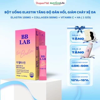 Bột uống BB LAB The Elastin Tăng Độ Đàn Hồi, Giảm Chảy Xệ, Nhăn Nheo,Rạn Da,Nếp Nhăn Khỏe Miệng,Mắt,Trán 2g x 30 Gói