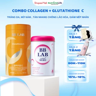 Combo BB LAB Collagen, Glutathione C Trẻ Hóa Làn Da, Chống Lão Hóa, Mờ Nám, Tàn Nhang 30 Gói- 30 Gói/Hộp
