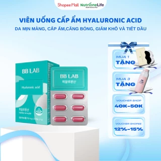 Viên Uống Cấp Ẩm BB LAB Hyaluronic Acid Giữ Ẩm, Giảm Khô Da, Tiết Dầu, Da Căng Bóng, Mịn Màng Hộp 30 Viên
