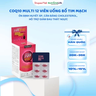Viên Uống Hỗ Trợ Tim Mạch NutrioneLife - Ổn Định Huyết Áp, Cải Thiện Tim, Giảm Nguy Cơ Đột Quỵ, Hộp 30 Viên