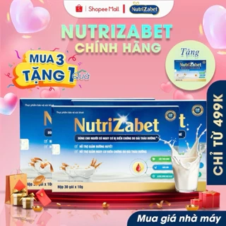 Combo 3 Hộp Sữa Hạt Tiểu Đường NutriZabet - Giúp Ổn Định Đường Huyết, Ngăn Ngừa Biến Chứng