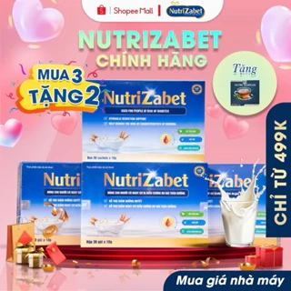 Combo mua 3 Tặng 1 Sữa và 1 Trà  Sữa NutriZabet Chính Hãng