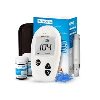 Máy Đo Đường Huyết Sinocare Safe Accu - 10 Que Và 10 Kim