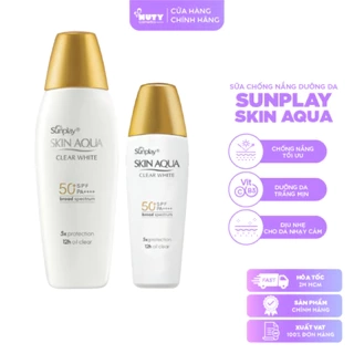 Sữa Chống Nắng Dưỡng Da Sáng Mịn Sunplay Skin Aqua Clear White SPF50+ PA++++ (25g,55g)