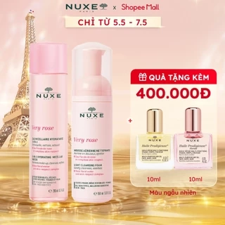 Combo tẩy trang và bọt rửa mặt Very Rose