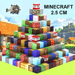 Khối MineCraft 2.5cm - Khối nam châm xếp hình, xây dựng cho bé phát huy sự sáng tạo