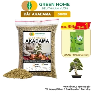Đất Akadama Greenhome, Bao 500GR, Giá Thể Bonsai, Kiểng Lá, Sen Đá, Phân Nền Thủy Sinh, Dưỡng Chất