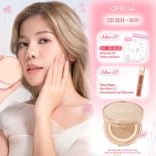 Phấn Nước Mịn Lì Lâu Trôi OFÉLIA Uncovered Longwear Cushion SPF50+/PA++++ 12g
