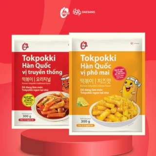 Tokbokki / tokpokki Hàn Quốc O'food gói 300gr, 2 vị