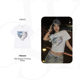 Áo Thun Baby Tee Nữ 100% Cotton Oh Wonder Studio Estate Sunset Classic Fit