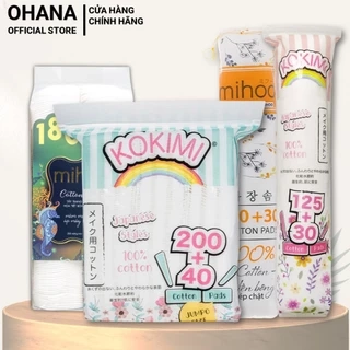 Bông Tẩy Trang MIHOO 100% Cotton (150/155/200/240 Miếng/túi)