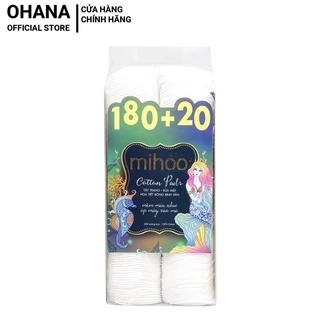Bông Tẩy Trang MIHOO 200 Miếng 100% Cotton