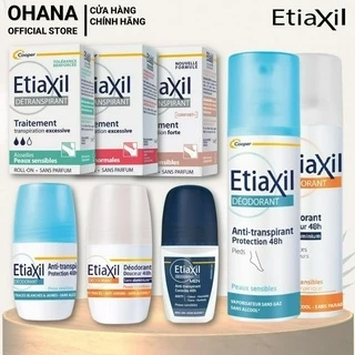 Lăn Khử Mùi, Xịt Khử Mùi, Giảm Mồ Hôi Etiaxil (15ml/50ml/100ml/150ml)