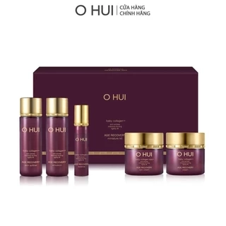 Bộ 5 bước cải thiện nếp nhăn ngăn lão hóa OHUI Age Recovery Miniature Kit