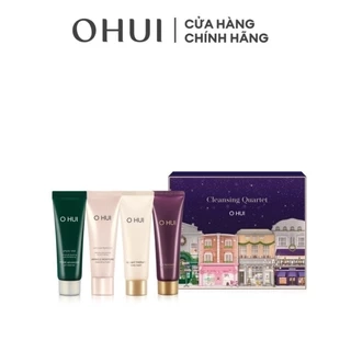 Bộ quà tặng làm sạch da chuyên sâu OHUI Avenue Cleanisng Quarter 4pcs Gift Set GWP