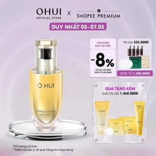 Tinh chất sáng da căn bóng chứa AHA/PHA giúp da săn chắc rạng rỡ Ohui Miracle Toning Glow Serum 50ML